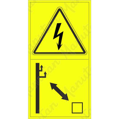 Figyelmeztető táblák - Elektromos áram Figyelmeztető táblák - Elektromos áram