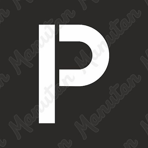 Vízszintes jelölés - parkoló sablon Vízszintes jelölés - parkoló sablon