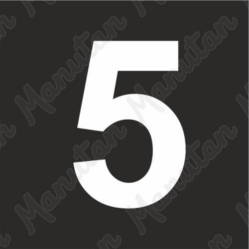 Vízszintes jelölés - 5 számjegy sablon Vízszintes jelölés - 5 számjegy sablon