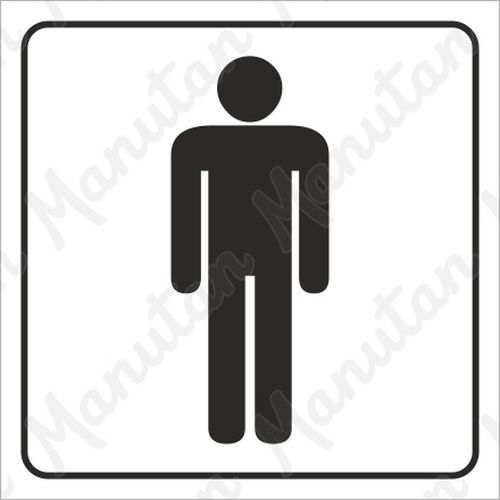 Információs tábla - Férfi WC Információs tábla - Férfi WC