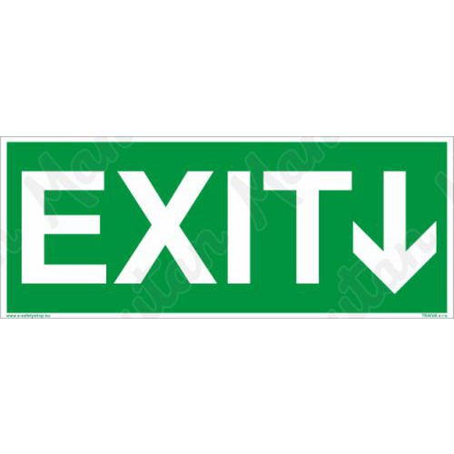 Menekülési foszforeszkáló biztonsági táblák - EXIT, irányjelzővel Menekülési foszforeszkáló biztonsági táblák - EXIT, irányjelzővel
