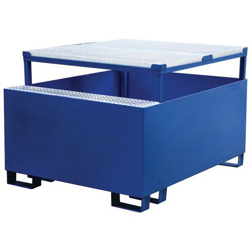 Acél felfogókádak IBC konténerek alá, űrtartalom 1 000 l, 95 x 120 x 150 cm Acél felfogókádak IBC konténerek alá, űrtartalom 1 000 l, 95 x 120 x 150 cm