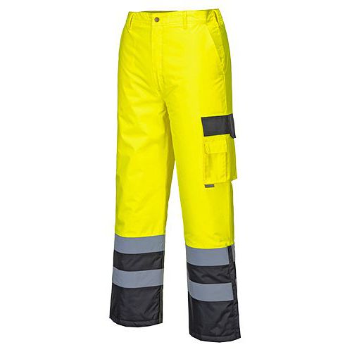 Hi-Vis Contrast nadrág bélelt, fekete/sárga Hi-Vis Contrast nadrág bélelt, fekete/sárga