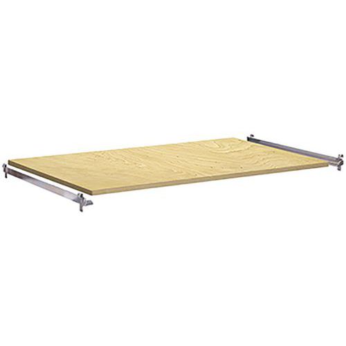 Kiegészítő polcok kocsikhoz, acélsínnel, akár 120 kg-ig