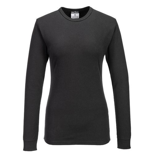Női hosszú ujjú Thermal póló, fekete